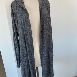 Coolibar UPF 50+ merino hooded cardigan S
